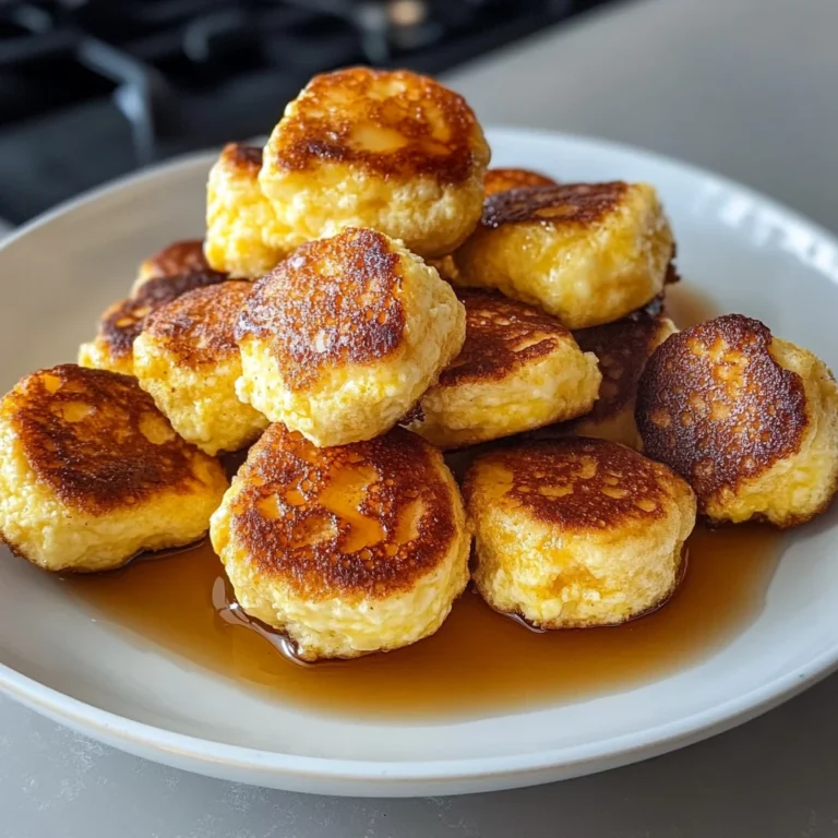 Fluffy Scrambled Pancake Bites 4 Servings Easy Delicious
