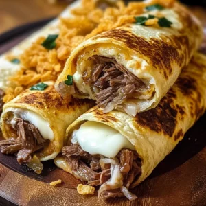 French Dip Tortilla Roll Ups 4 Servings Easy Delicious