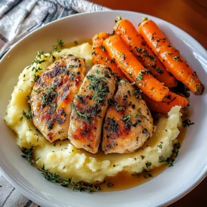 Garlic Herb Chicken with Mashed Potatoes: 30 Minutes Easy Delicious