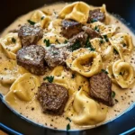 Garlic Steak Tortellini in Creamhouse Sauce 30 Minutes Amazing