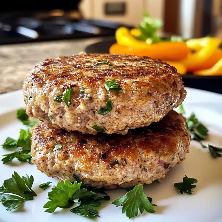 Ground Turkey Burger 4 Servings Perfect Delicious