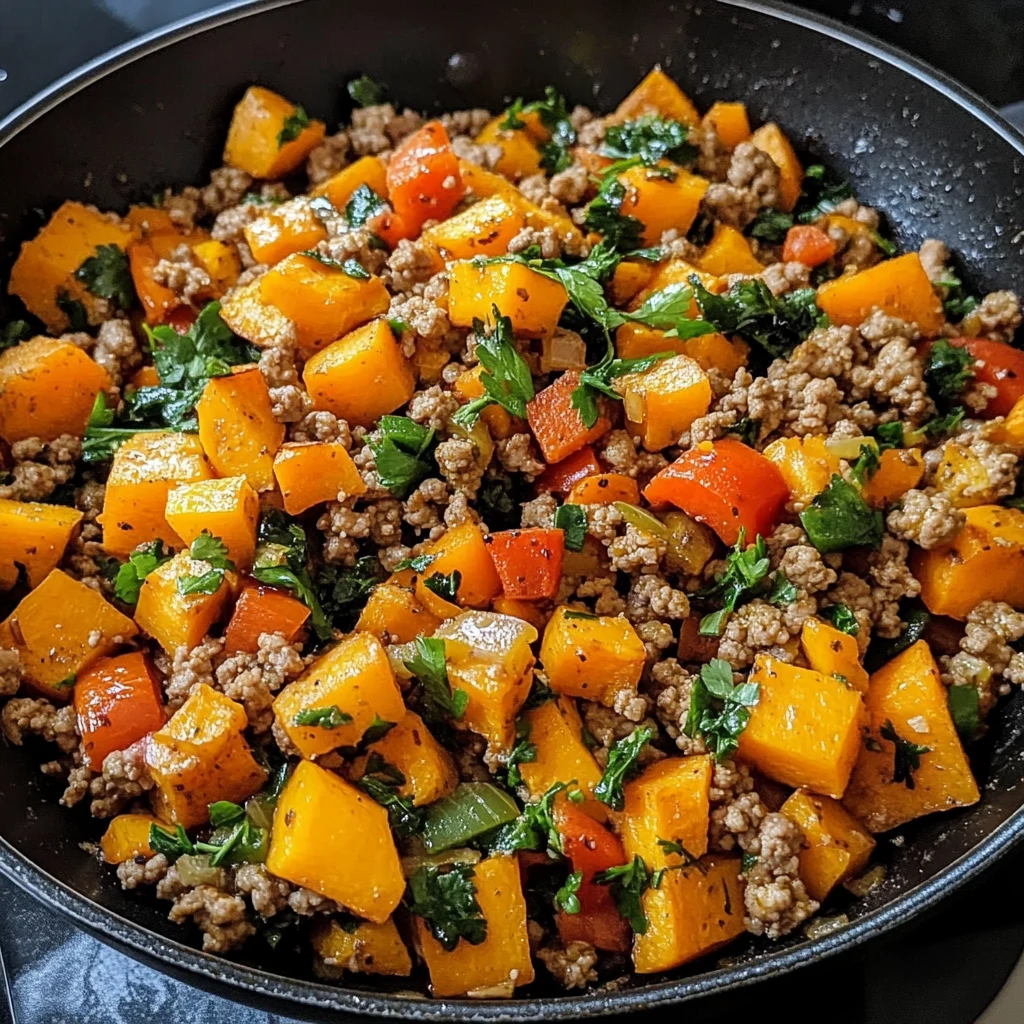 Ground Turkey Sweet Potato Skillet 30 Minutes Easy Delicious