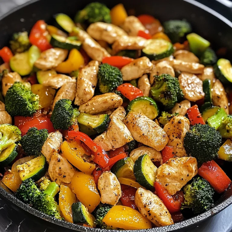Healthy Chicken and Vegetables Skillet 30 Minutes Easy Delicious