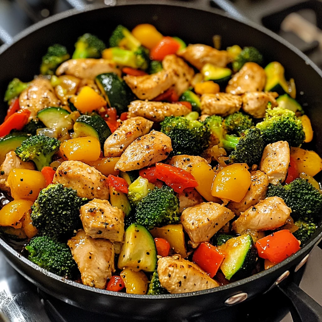 Healthy Chicken and Vegetables Skillet 30 Minutes Easy Delicious