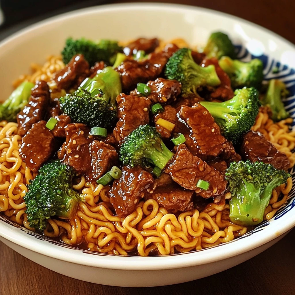 Mongolian Beef Stir-Fry with Ramen 30 Minutes Easy Delicious