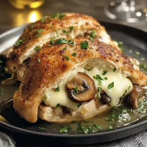 Mushroom-Stuffed Chicken 4 Servings Easy Delicious