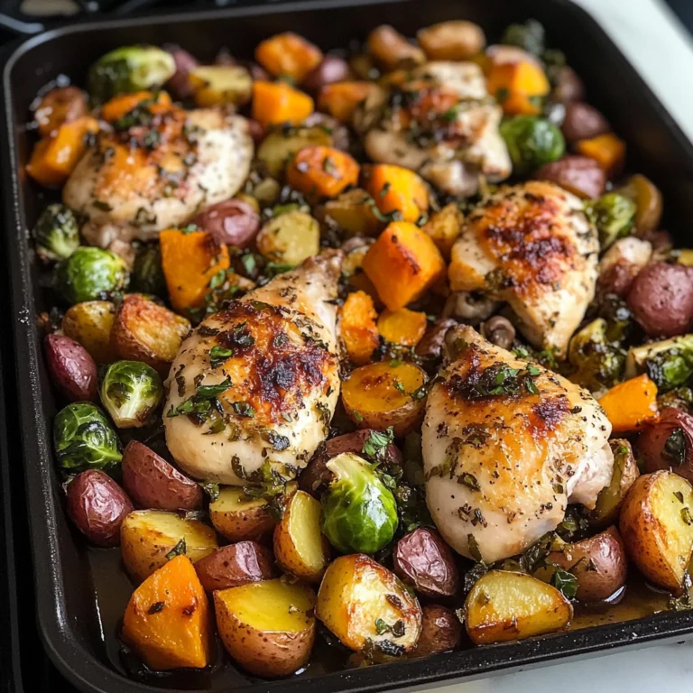 One-Pan Autumn Chicken Dinner 30 Minutes Easy Delicious