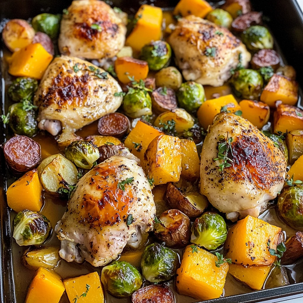One-Pan Autumn Chicken Dinner 30 Minutes Easy Delicious