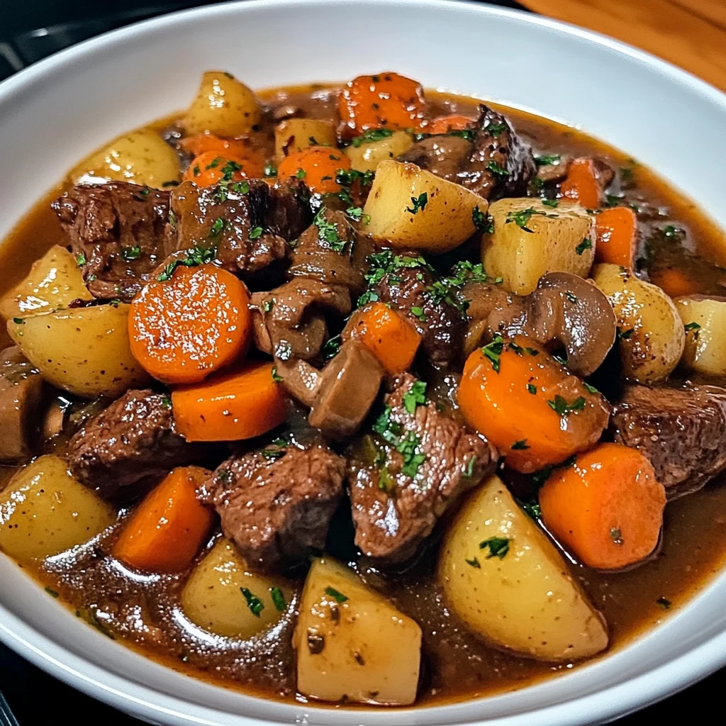 One-Pot Autumn Beef Stew 4 Servings Perfect Delicious
