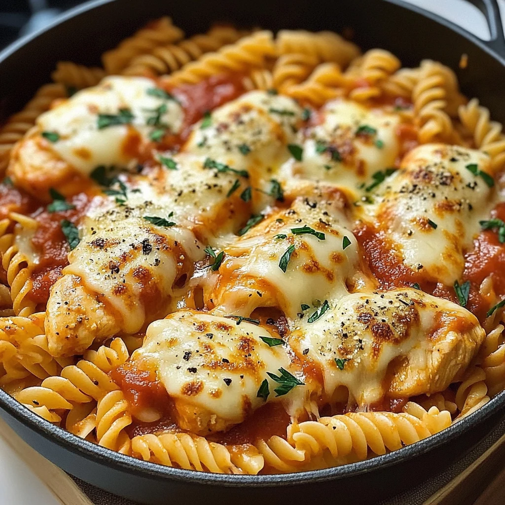 One-Pot Chicken Parmesan Pasta 30 Minutes Easy Delicious