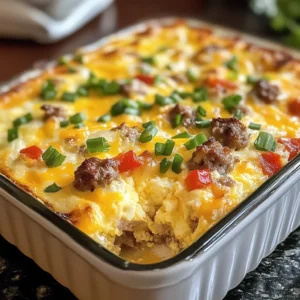 Sausage and Egg Casserole 6 Ingredients Perfect Delicious