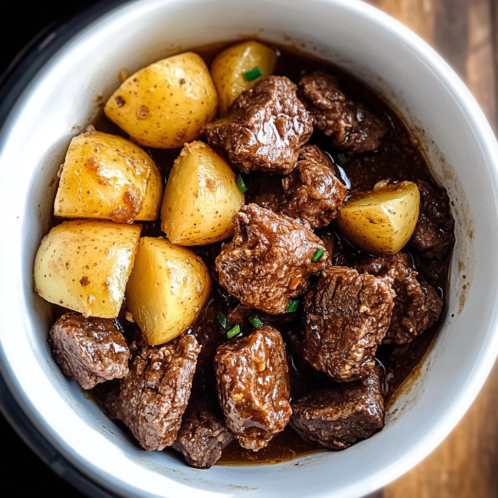 Slow Cooker Garlic Butter Beef Bites & Potatoes: 5 Steps to Delicious