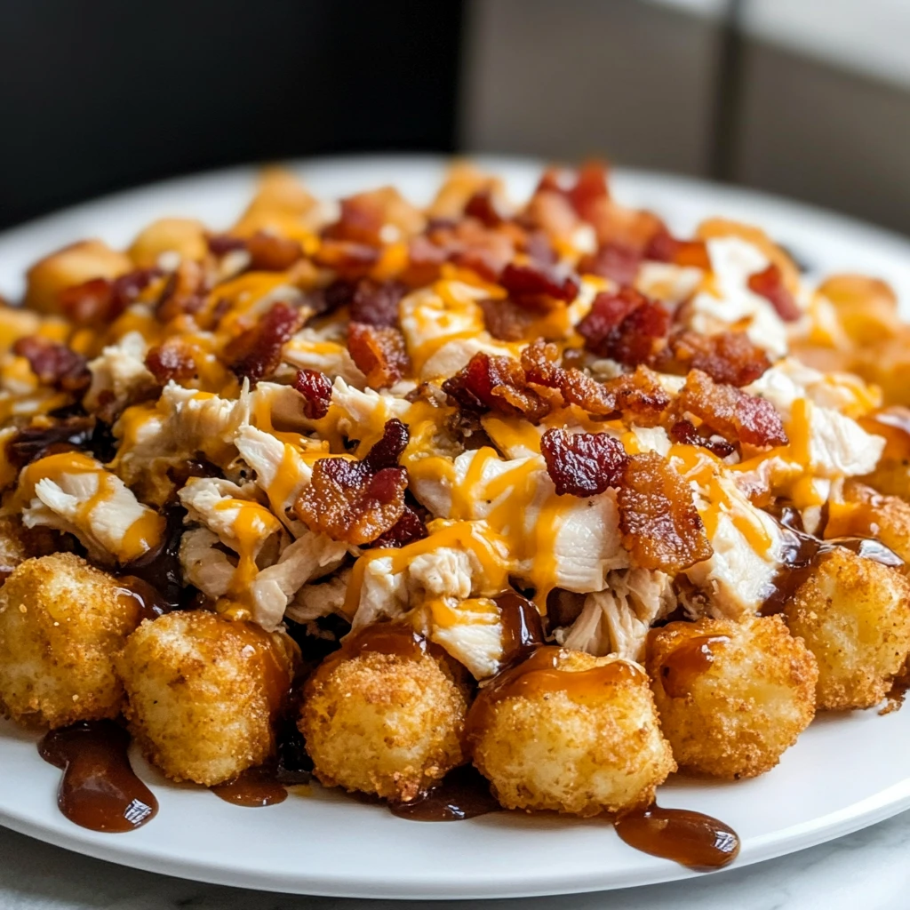 Smoky Bacon Chicken Ranch Tater Tot Crater 30 Minutes Easy Delicious