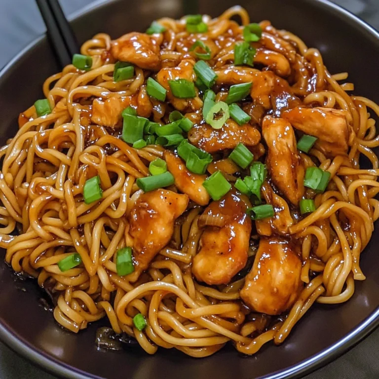 Sticky Garlic Chicken Noodles 20 Minutes Quick Delicious