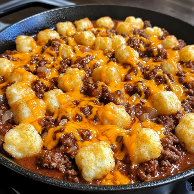 Tater Tot Sloppy Joe Skillet 30 Minutes Easy Delicious