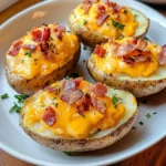 Twice Baked Breakfast Potatoes 4 Servings Ultimate Delicious