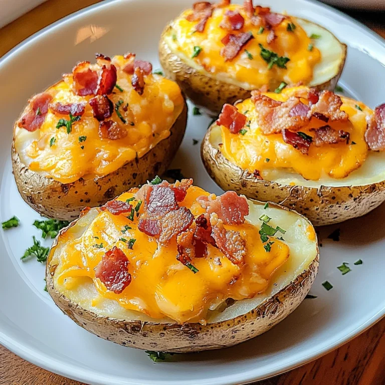 Twice Baked Breakfast Potatoes 4 Servings Ultimate Delicious