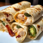 Bacon Chicken White Queso Inferno Wraps 4 Servings Easy Delicious