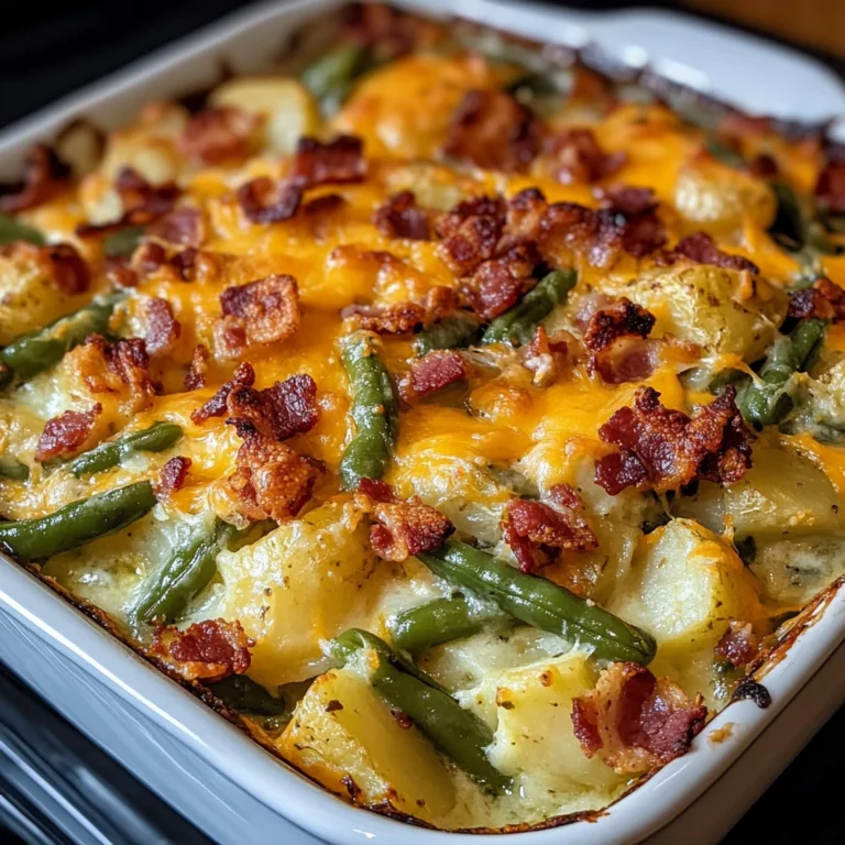 Bacon Green Bean Potato Casserole 5 Steps Supreme Delicious