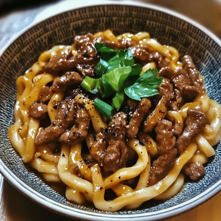 Beef Black Pepper Udon 4 Servings Ultimate Delicious