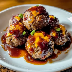 Bourbon Bacon Cheeseburger Meatballs 18 Minutes Easy Delicious