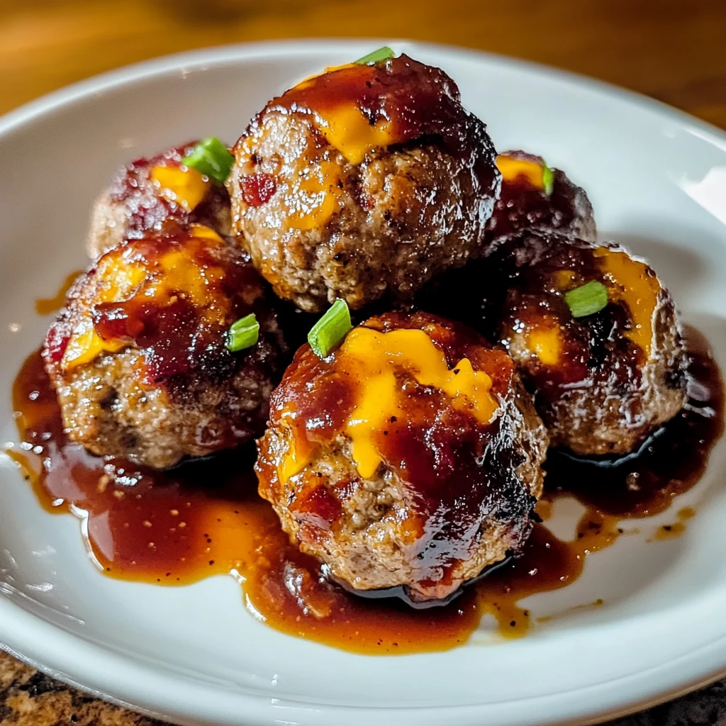 Bourbon Bacon Cheeseburger Meatballs 18 Minutes Easy Delicious