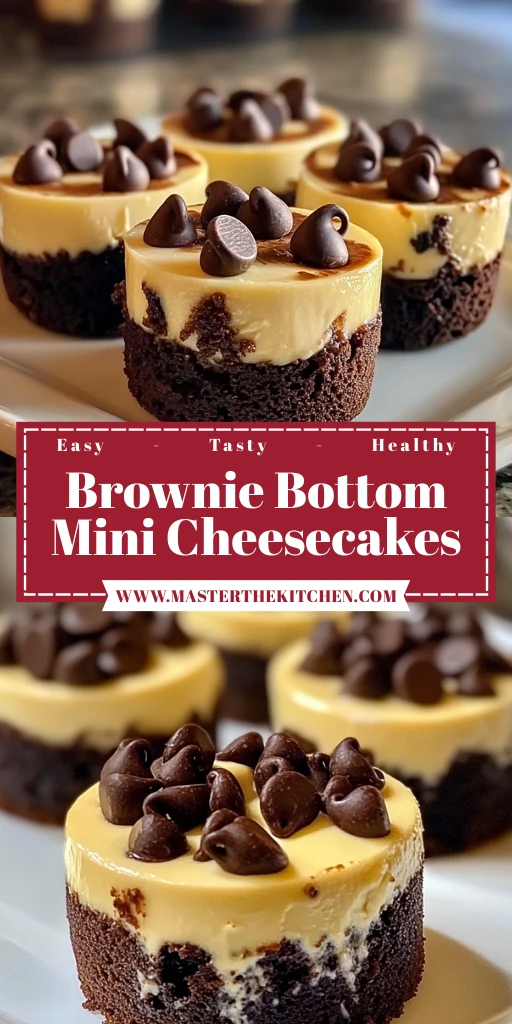 Brownie Bottom Mini Cheesecakes 12 Servings Easy Delicious