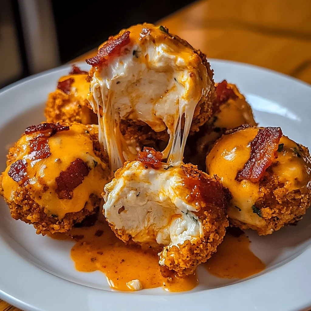Indulge in Buffalo Chicken Bacon Mozzarella Bombs Today! 4 Buffalo Chicken Bacon Mozzarella Bombs 20 Minutes Ultimate Delicious