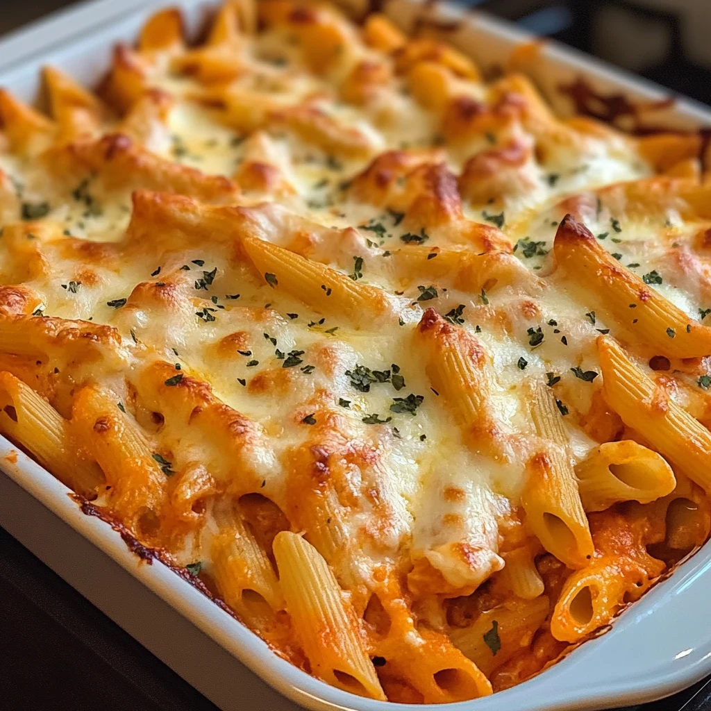 Indulge in This Easy Buffalo Chicken Pasta Bake Recipe Today! 4 Buffalo Chicken Pasta Bake 30 Minutes Easy Delicious