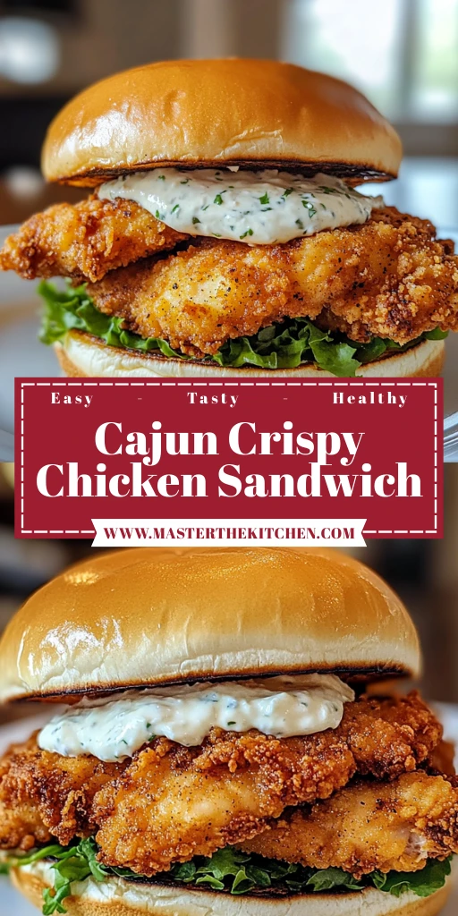 Cajun Crispy Chicken Sandwich 4 Ingredients Easy Delicious