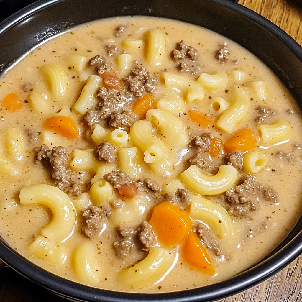 Cheeseburger Macaroni Soup 30 Minutes Ultimate Delicious