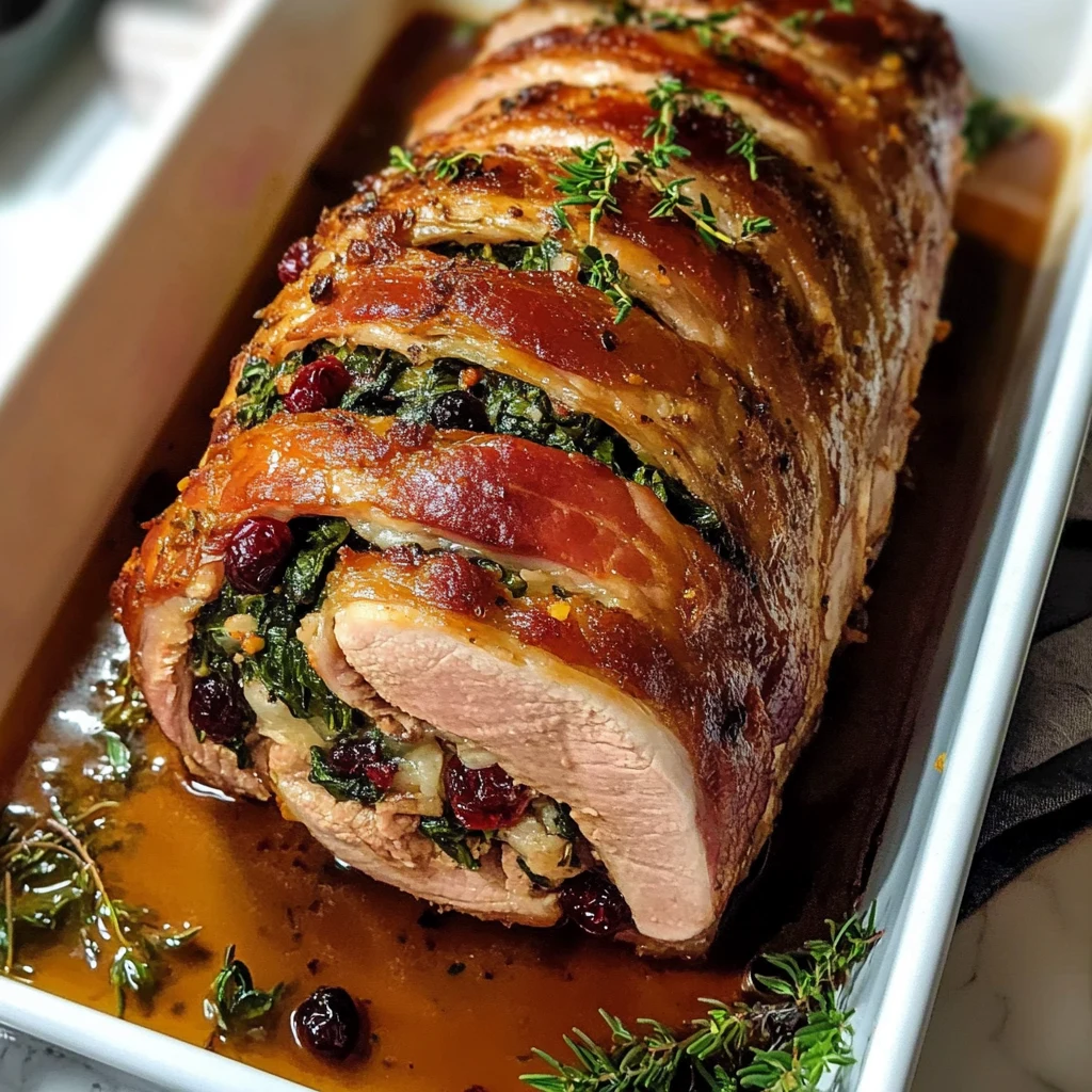 Make the Most Amazing Christmas Stuffed Pork Roast Today! 4 Christmas Stuffed Pork Roast 4 Servings Ultimate Delicious
