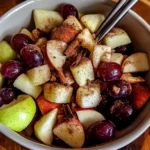 Cinnamon Apple Grape Salad 4 Ingredients Easy Delicious