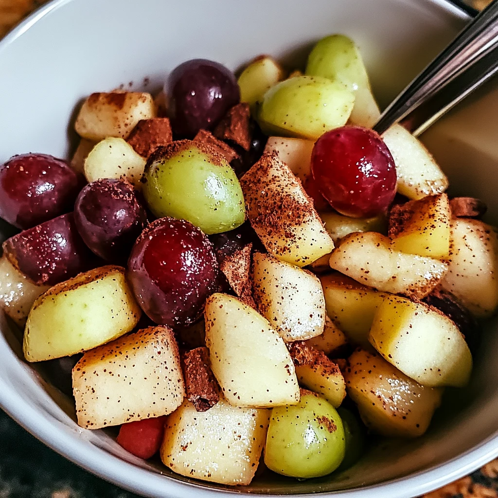 Create a Refreshing Cinnamon Apple Grape Salad Today! 4 Cinnamon Apple Grape Salad 4 Ingredients Easy Delicious