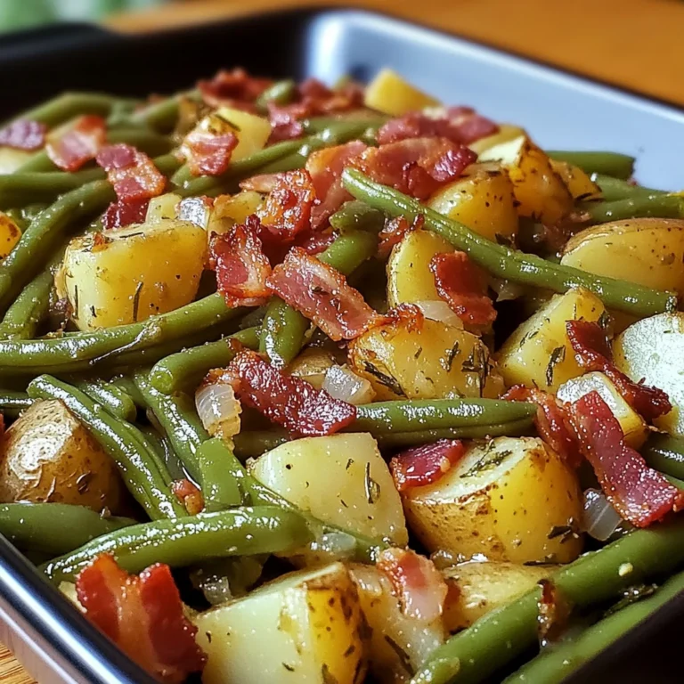 Country Ranch Green Beans and Potatoes with Bacon 30 Minutes Easy Delicious