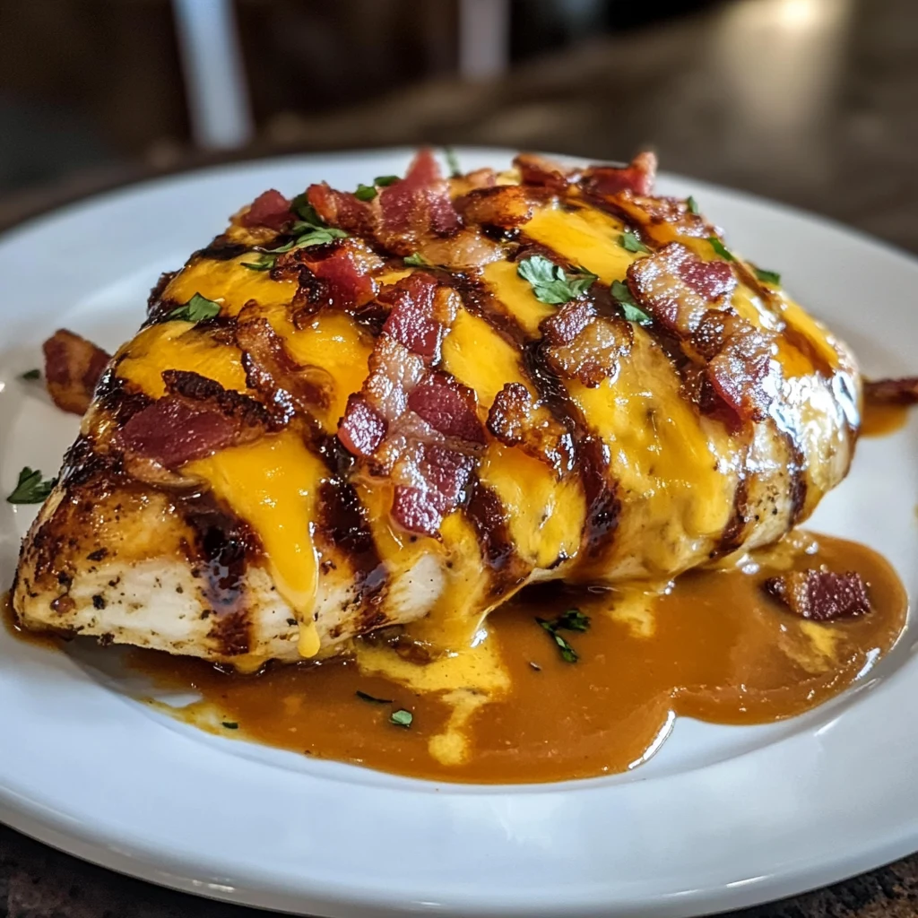 Make Cowboy BBQ Bacon Cheddar Chicken for a Delicious Meal! 4 Cowboy BBQ Bacon Cheddar Chicken 30 Minutes Awesome Delicious