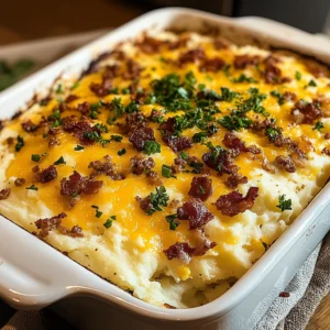Cowboy Mashed Potato Casserole 4 Servings Ultimate Delicious