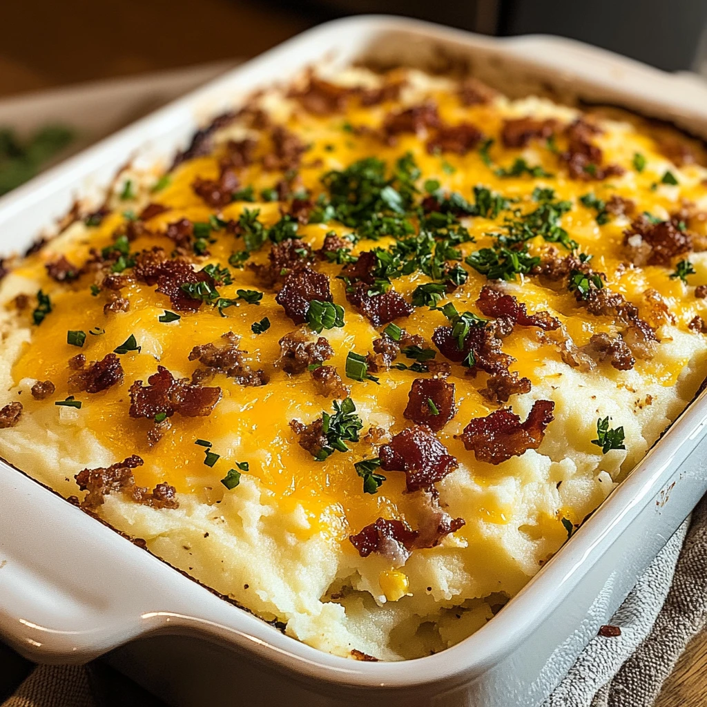 Cowboy Mashed Potato Casserole 4 Servings Ultimate Delicious
