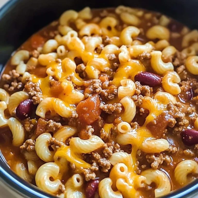 Cozy Crock Pot Cheddar Chili Mac 4 Ingredients Easy Delicious