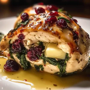 Cranberry Spinach Stuffed Chicken 4 Servings Ultimate Delicious