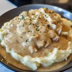 Creamy Chicken Gravy over Mashed Potatoes: 30 Minutes Perfect Amazing