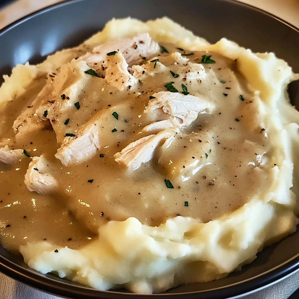 Indulge in Creamy Chicken Gravy over Mashed Potatoes Today! 4 Creamy Chicken Gravy over Mashed Potatoes: 30 Minutes Perfect Amazing