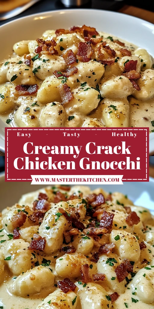 Creamy Crack Chicken Gnocchi 30 Minutes Ultimate Delicious