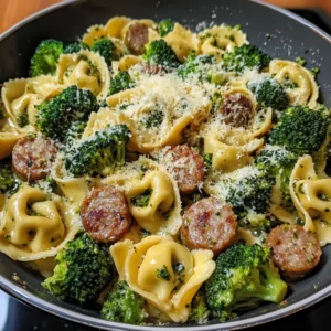 Creamy Garlic Parmesan Tortellini with Sausage: 30 Minutes Awesome Delicious