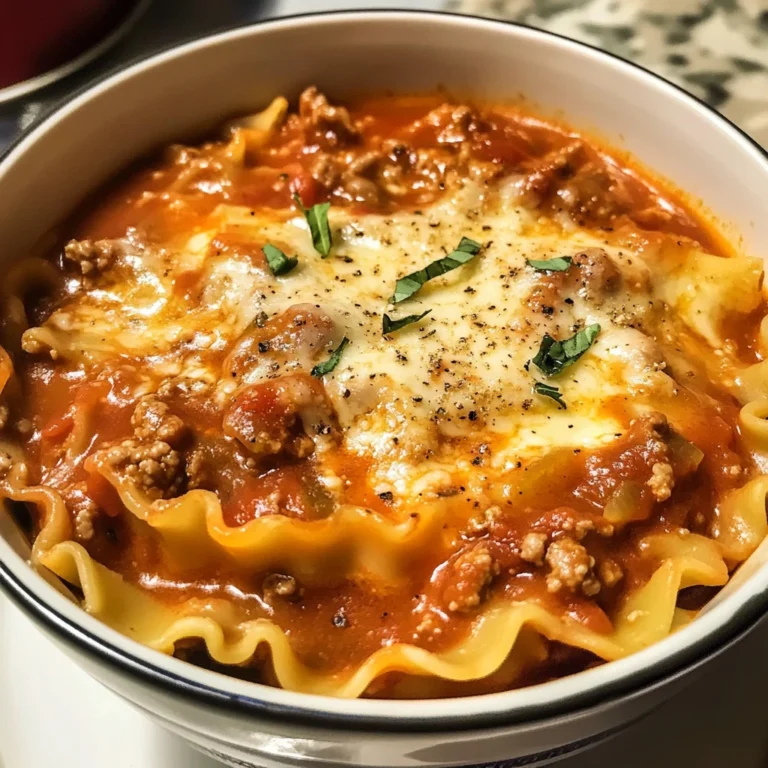 Creamy Lasagna Soup 4 Servings Easy Delicious