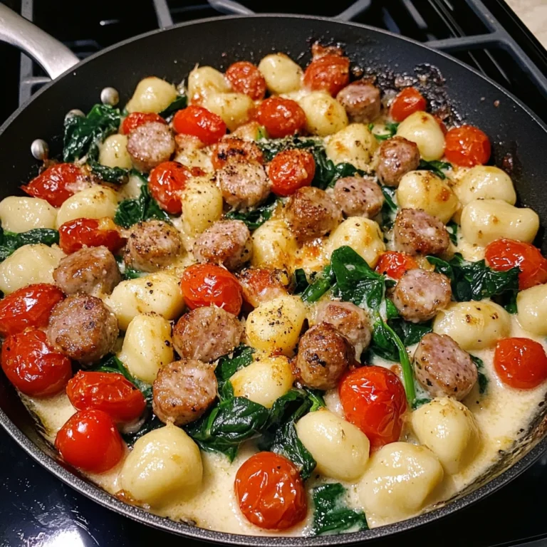 Creamy Tuscan Sausage Gnocchi Skillet 30 Minutes Easy Delicious