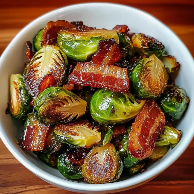 Crispy Brussels Sprouts with Maple Bacon Glaze - 5 Steps to Amazing