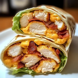 Crispy Chicken Bacon Wrap 20 Minutes Ultimate Delicious
