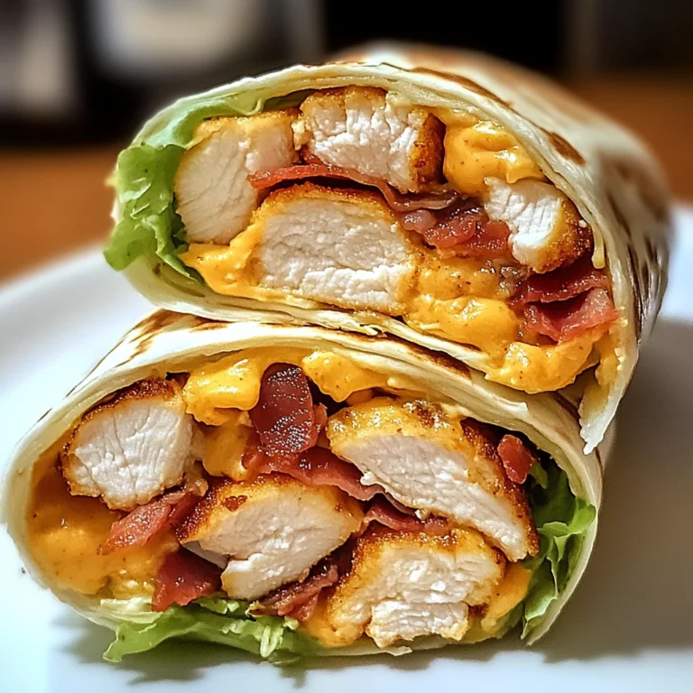 Crispy Chicken Bacon Wrap 20 Minutes Ultimate Delicious