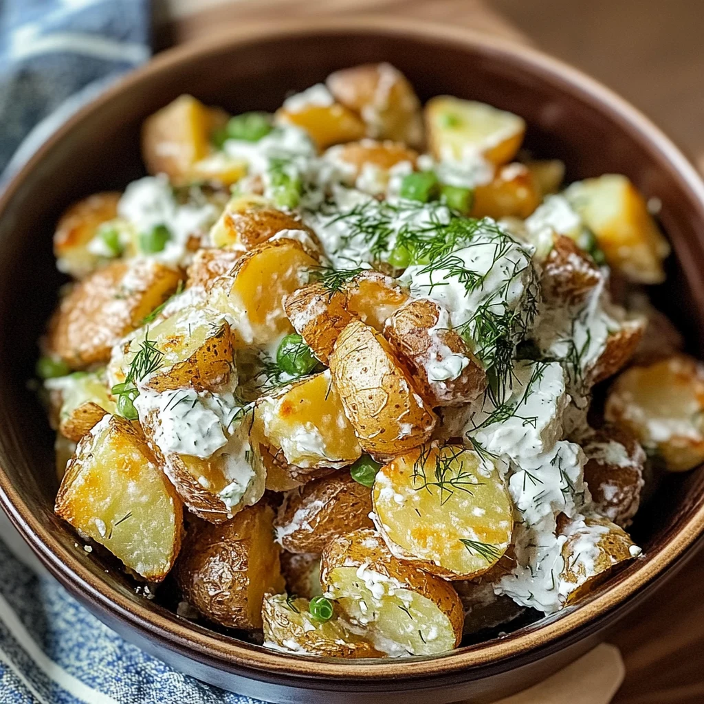 Crispy Smashed Potato Salad 4 Servings Easy Delicious